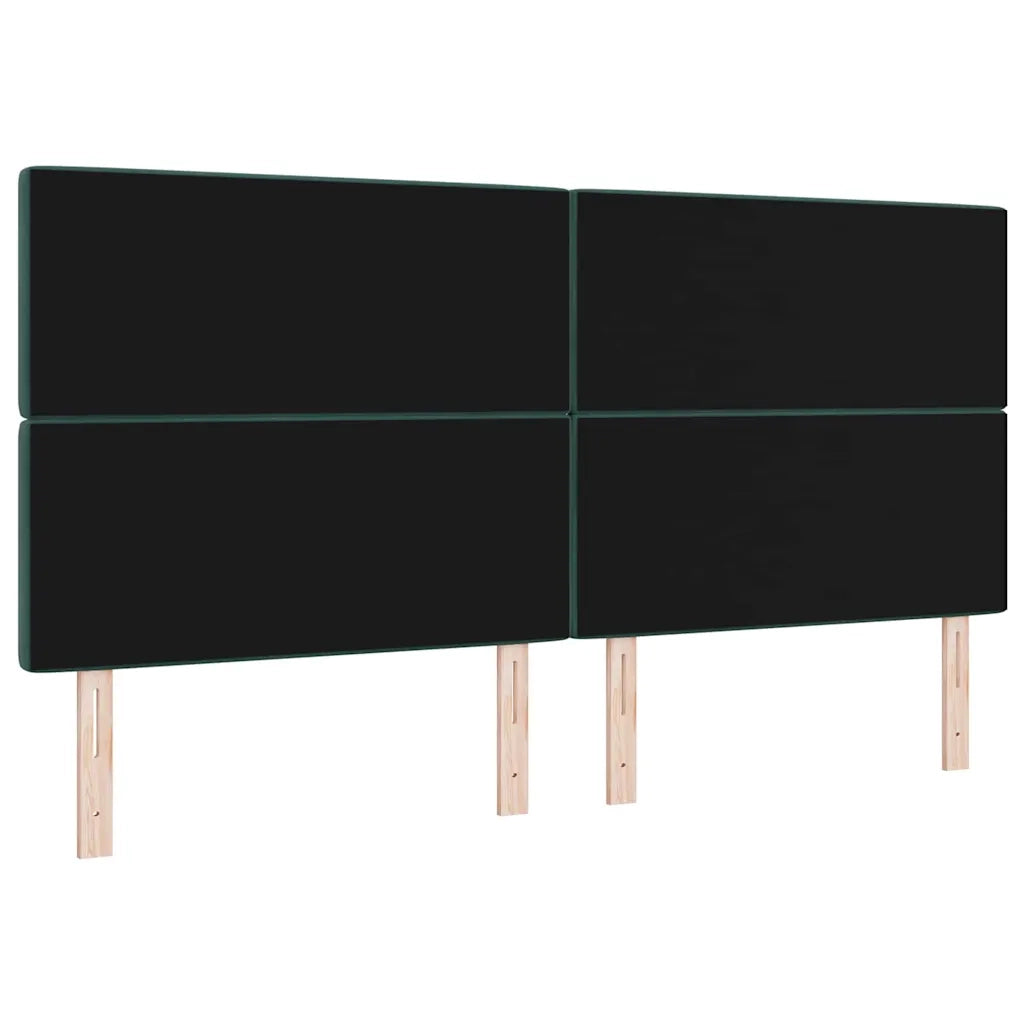 Testiera LED con strisce LED Verde Scuro 200 cm Velluto 3338381