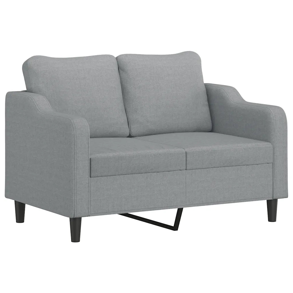 Set Divani 3 pz con Cuscini Grigio Chiaro in Tessuto 3201826