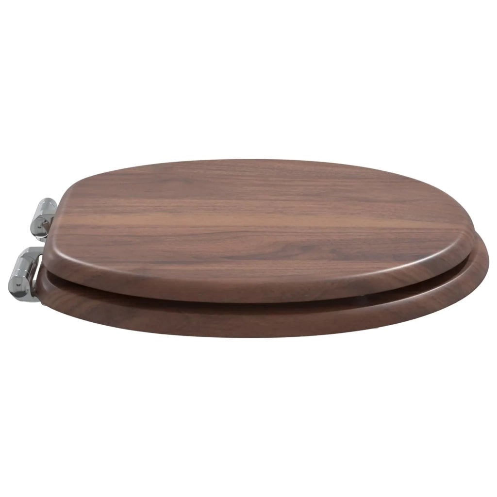 Sedile per toilette con chiusura morbida 2 pcs Marrone 3414531