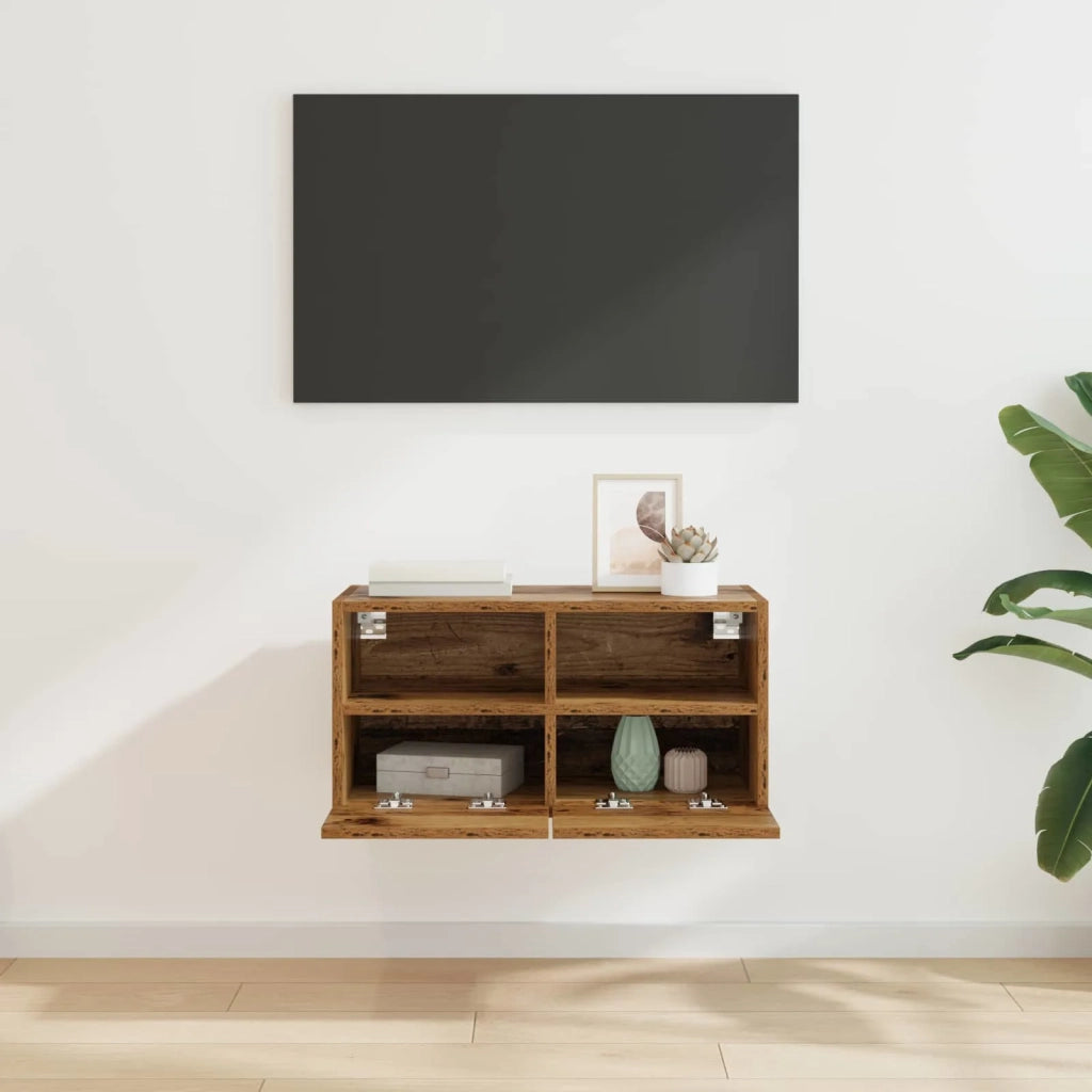 Mobile TV da parete Legno vecchio 60 x 30 x 30 cm 882922