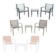 SALOTTO DA GIARDINO 'PARIDE' tessuto colore grigio  - LIF