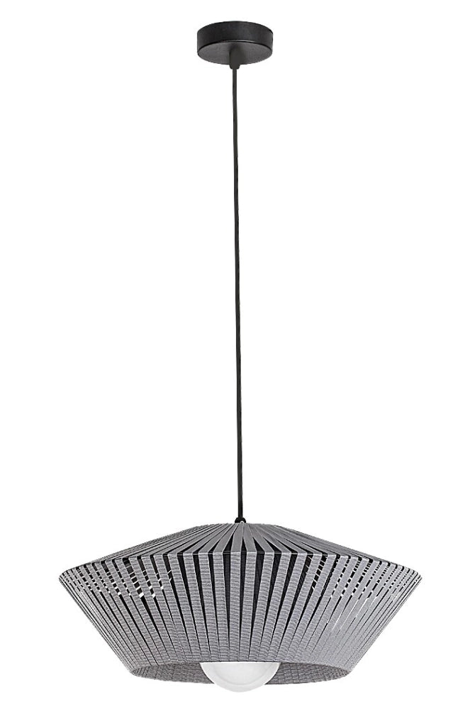 Lampada a sospensione vintage Revan grigia Ø40 E27 Rabalux