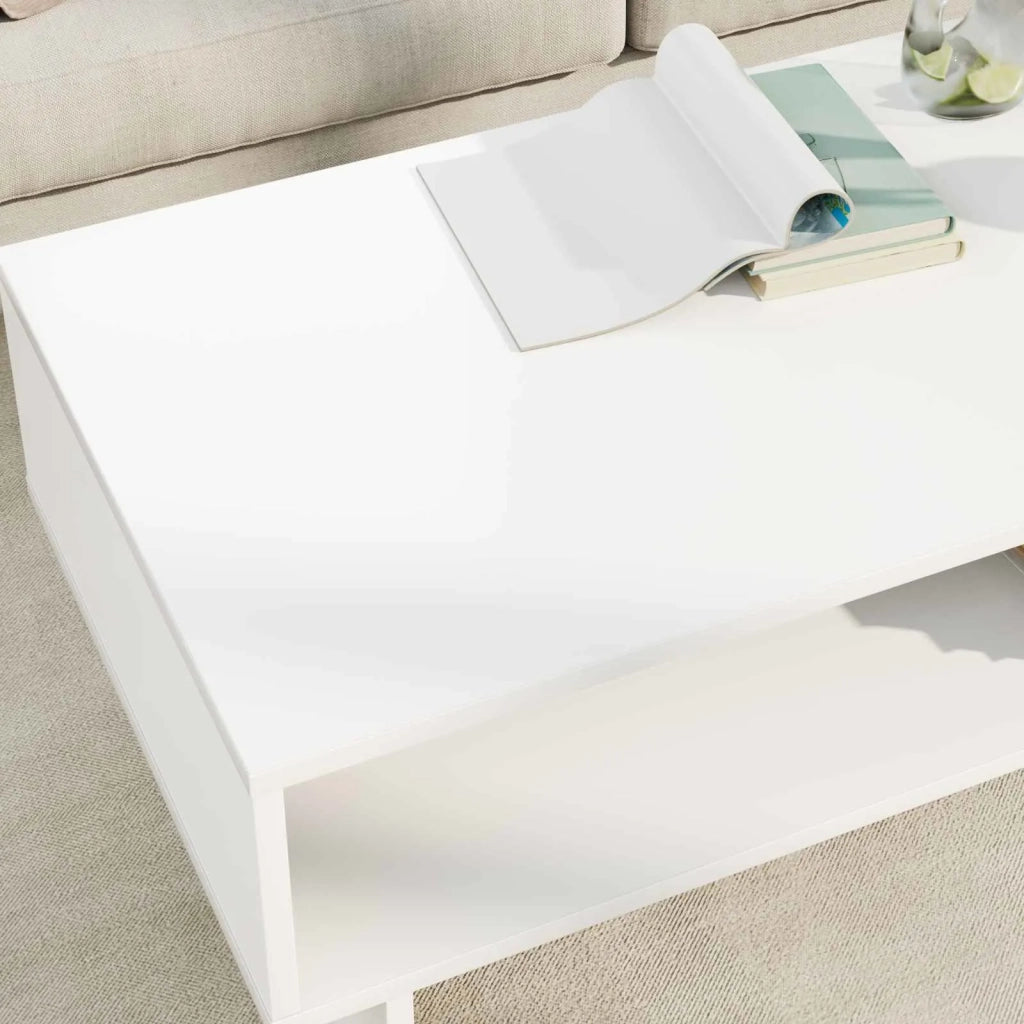 Tavolino da salotto Bianco 100 x 46 x 35 cm 8000236