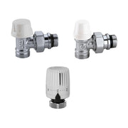 KIT VALVOLA + DETENTORE + COMANDO TERMOSTATICO- 1/2 a squadra- CALEF- pezzi 1