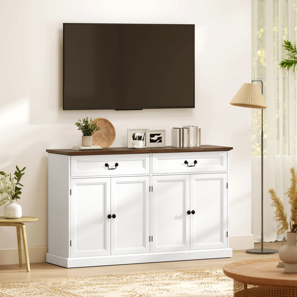 Armadio ¨C Minimal ¨C bianco marrone 140x40x85