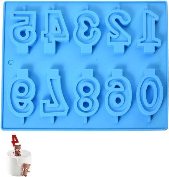 Set di candele in silicone per torte di compleanno con numeri