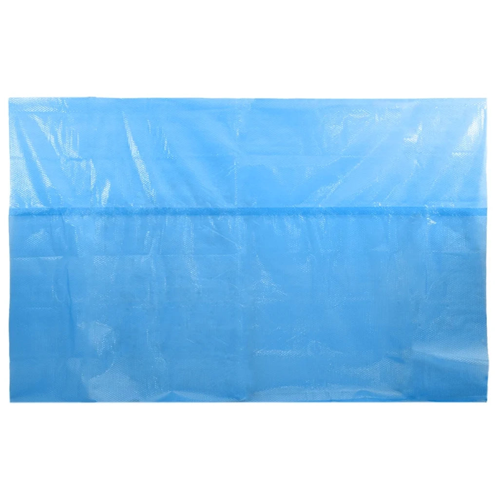 Telo Solare Copripiscina Copertura Rettangolare PE 732 x 366 cm Blu 90679