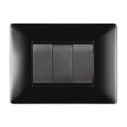 PLACCA LIFE Q LIVING PLAST NERO         4P