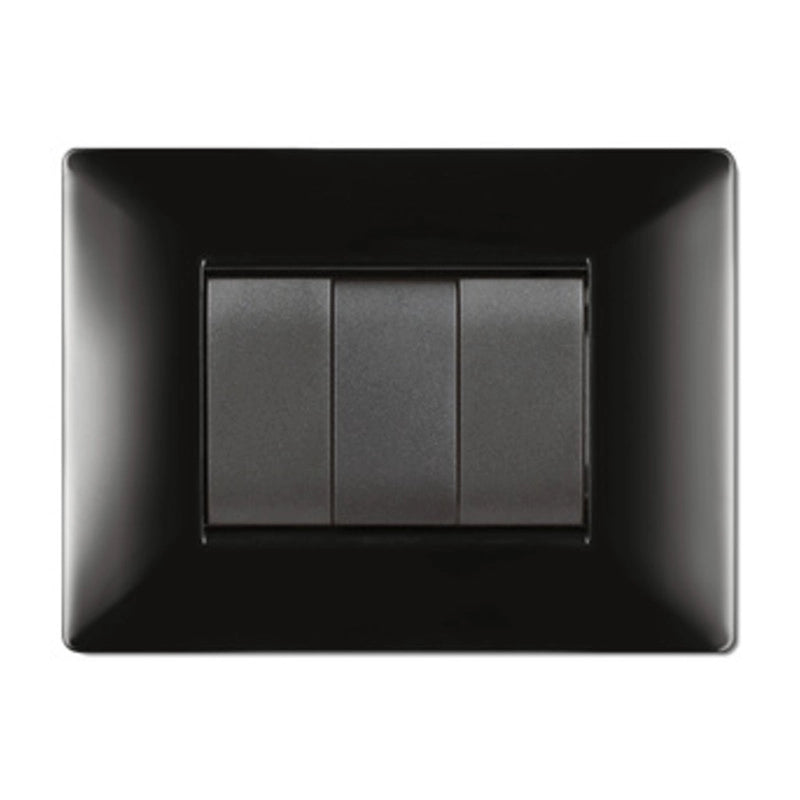 PLACCA LIFE Q LIVING PLAST NERO         4P