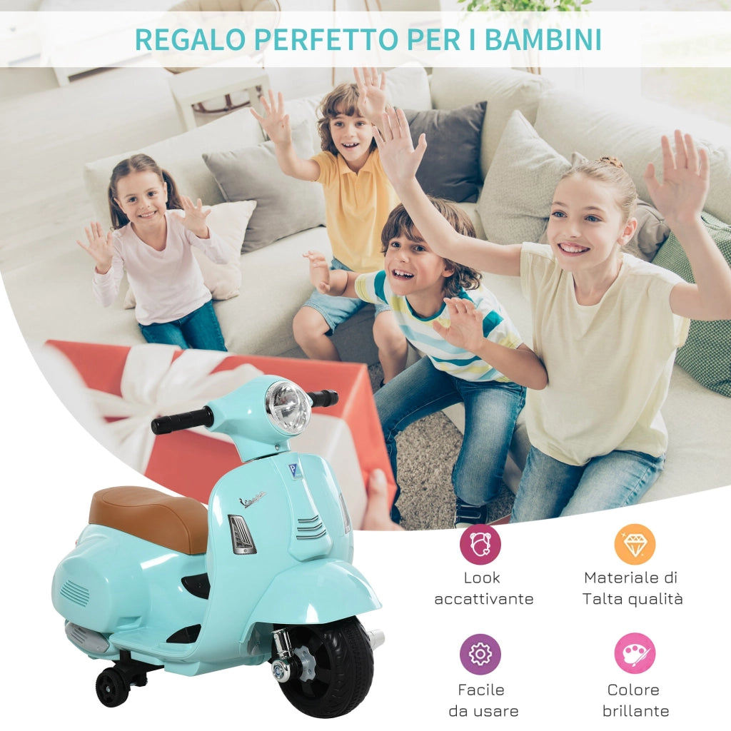 Piaggio Mini Vespa GTS Elettrica 6V per Bambini Verde