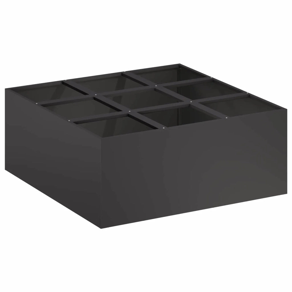 Vaso da giardino Nero 100 x 100 x 50 cm 8005757