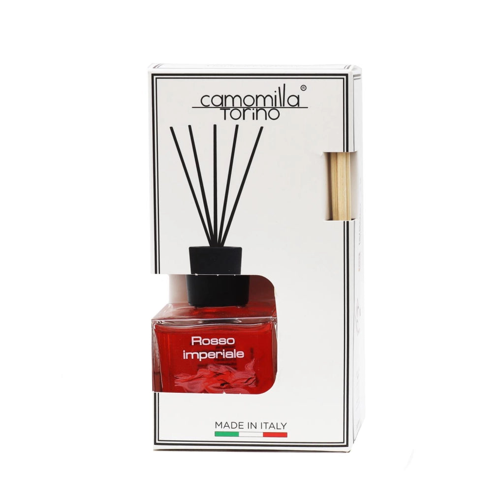 CAMOMILLA TORINO DIFFUSORE PER AMBIENTE CON BASTONCINI ROSSO IMPERIALE 100 ML
