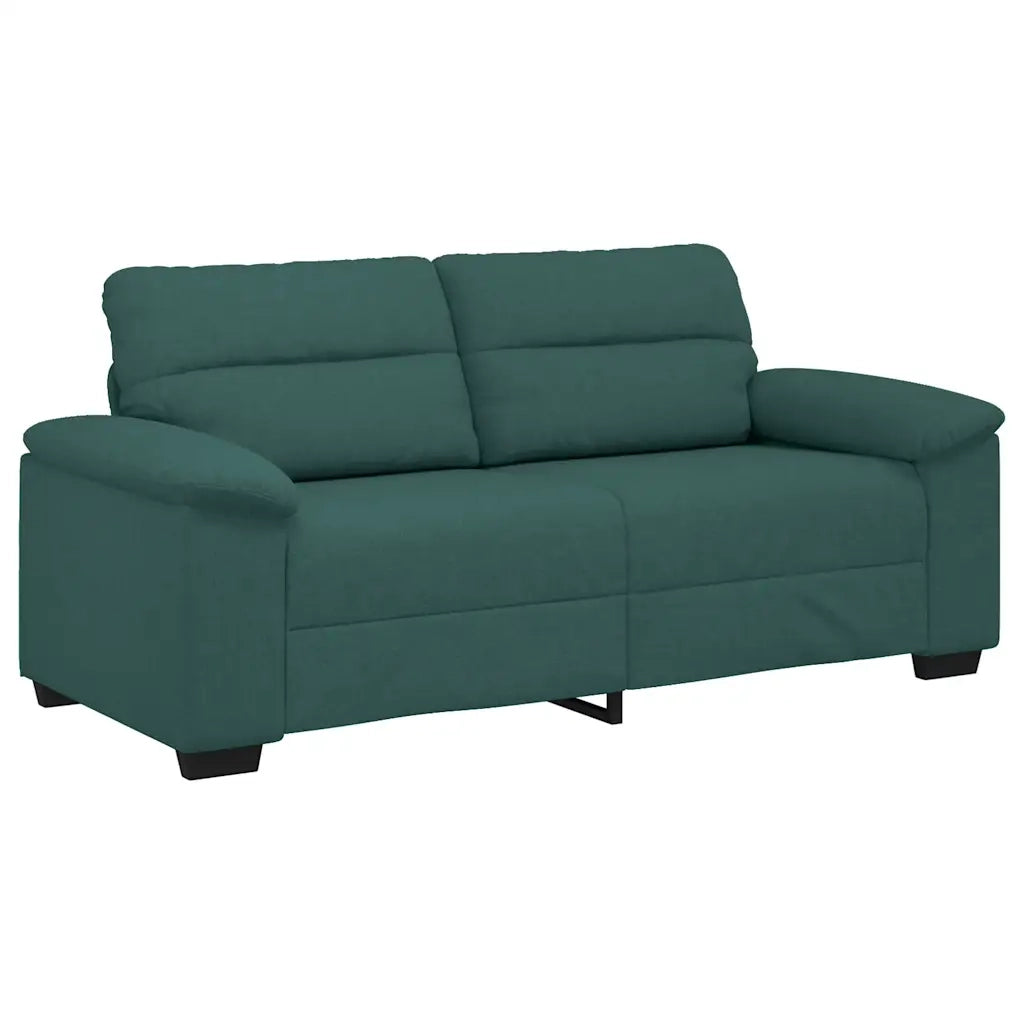 Divano a 2 Posti-Sofa 2 Posti Verde Scuro 140 cm in Tessuto 233985