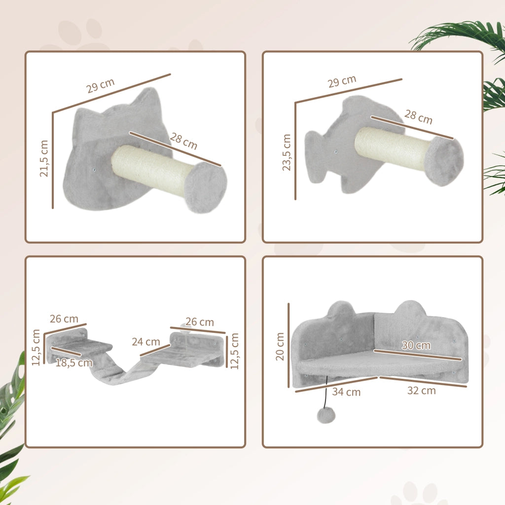 Letto per gatti con tiragraffi ¨C Minimal ¨C grigio chiaro