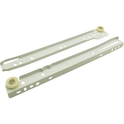 GUIDA CASSETTO SFILABILE - + RUOTE TEFLON KG 25 CM  55 BIANCO CF=PZ 4- 5 confezioni