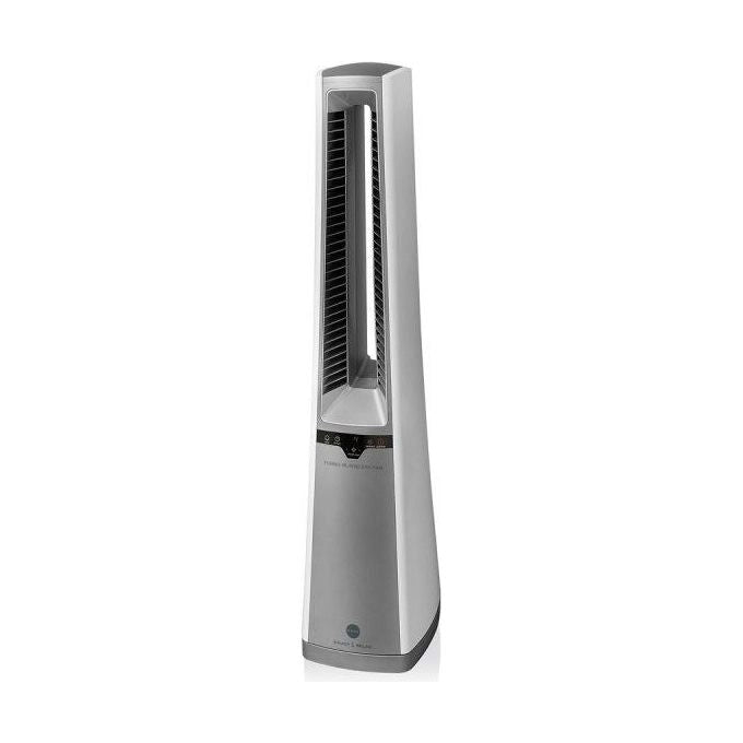 Macom Ventilatore oscillante senza pale, Silenzioso Telecomando incluso Argento