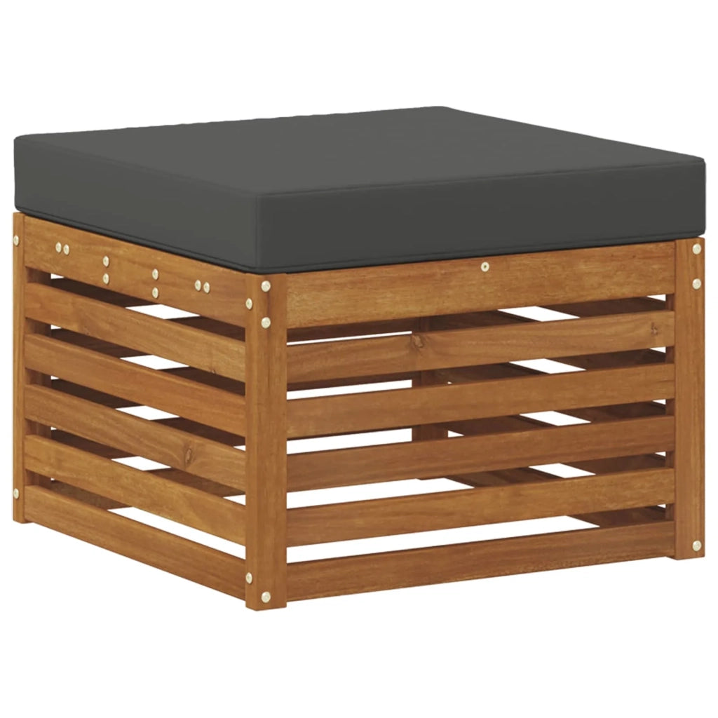 Set di divani da esterno 7 pz Naturale e Antracite 3384748