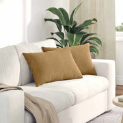 Cuscini da Divano 2 pz-Set di 2 Cuscini per Sofa Marrone 60 x 40 cm Tessuto in Cords