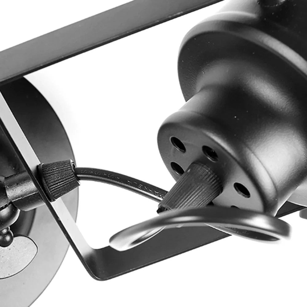 Riflettore Lampada Mobile Spot Da Soffitto Di Parete Nero E27 APP486-1C