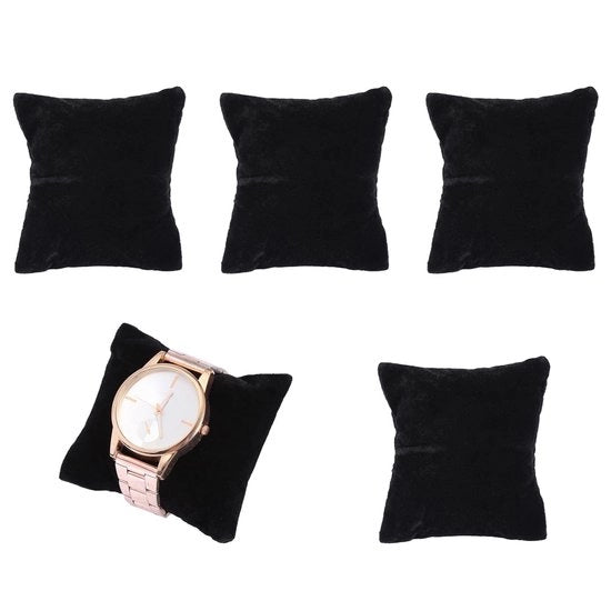Supporto per Orecchini in Pelle con Cuscino e Porta Gioielli Compatta - 5 Pezzi - 8*8*3.5cm