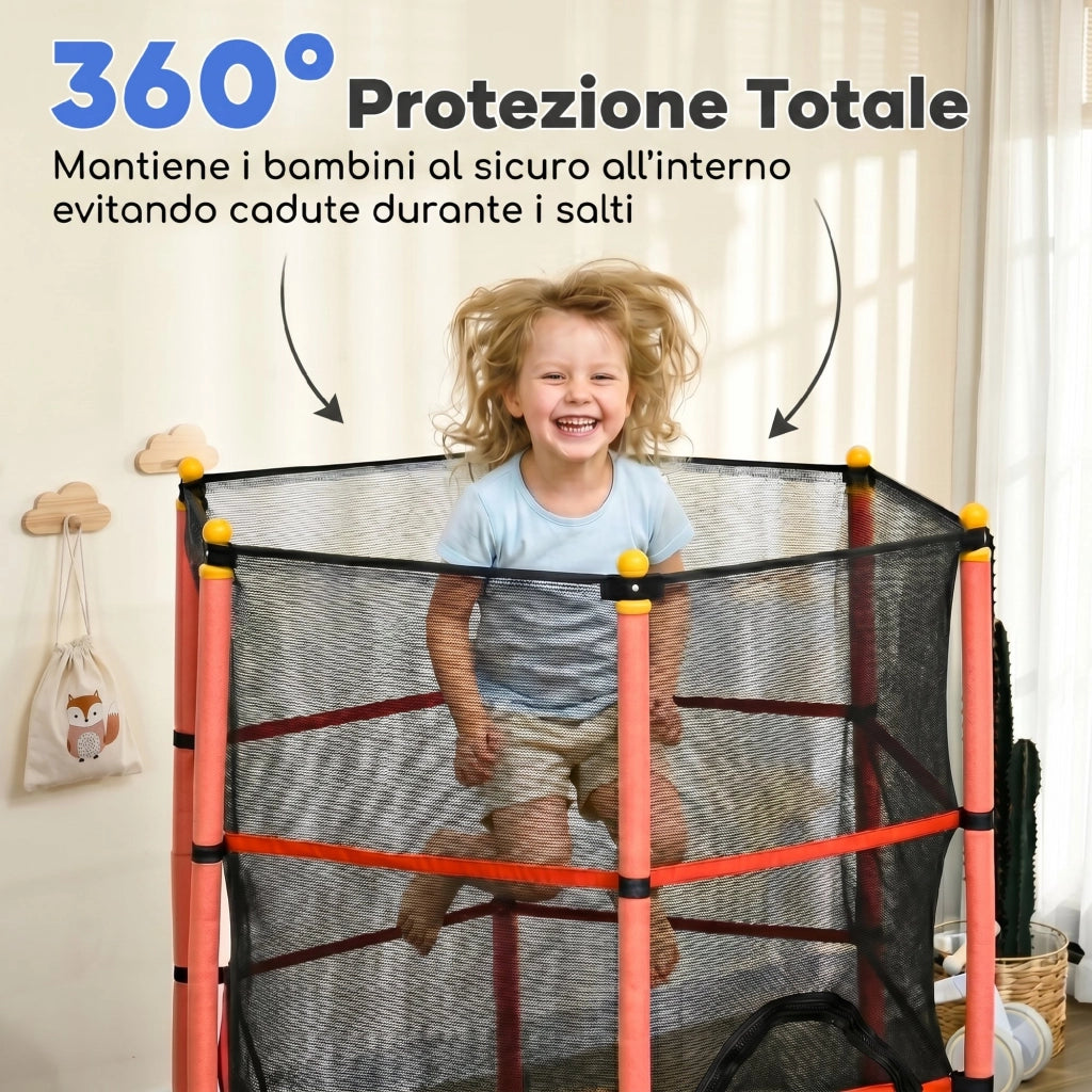 Trampolino per Bambini ¨C Minimal ¨C Rosso, 1.6x1.9 m