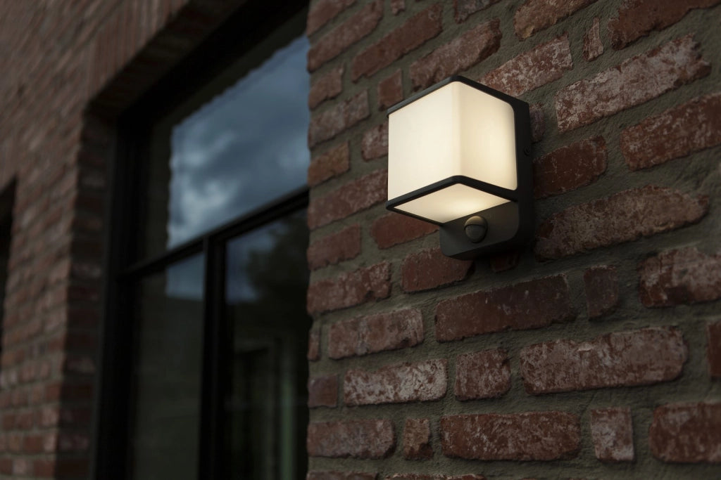 Applique da esterno DOBLO LED 14W grigio IP54 Lutec