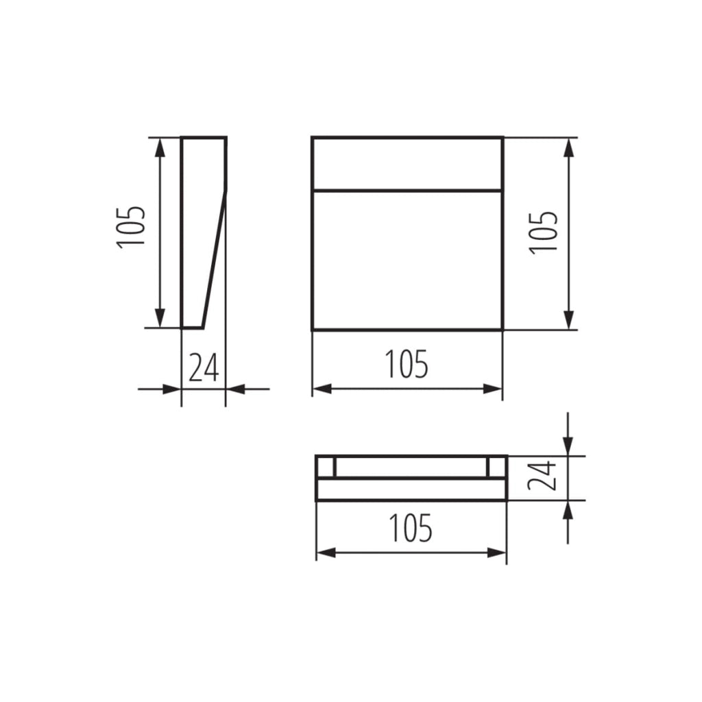 Applique esterna Kanlux DULI LED 4W 4000K antracite IP54