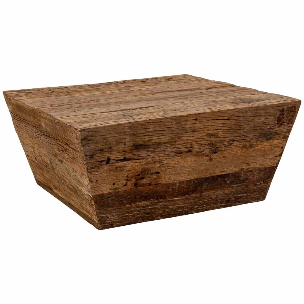 Tavolino da caffè in legno marrone, 90 x 90 x altezza 40 cm
