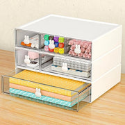 Organizzatore per scrivania a pile - 3 pezzi per trucco e accessori