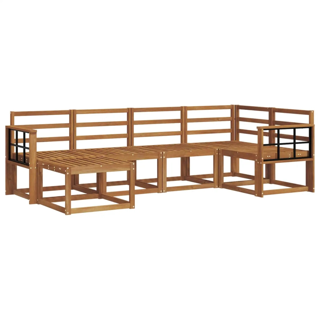 Set di divani da esterno 6 pcs Naturale