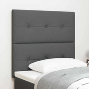 Testiera LED con strisce LED Grigio scuro 80 cm Tessuto 3338385
