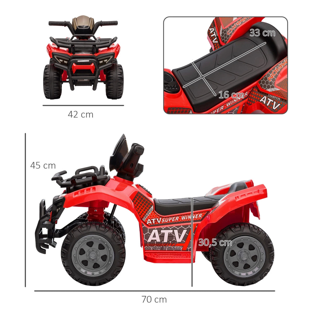 Quad elettrico per bambini ¨C zephmum ¨C rosso