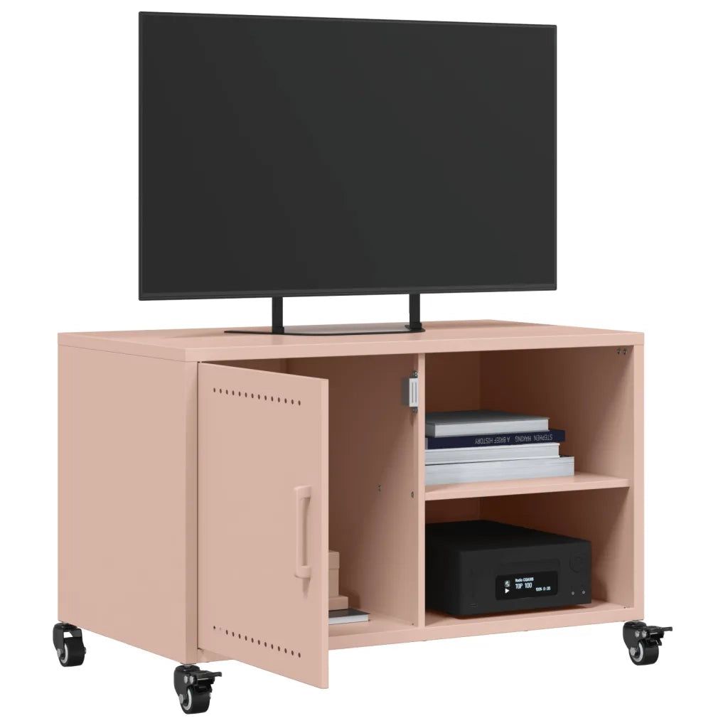Mobile TV | Armadietto TV | Mobile Porta TV Rosa 68x39x43,5 cm in Acciaio