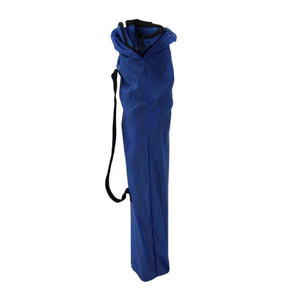 Poltrona pieghevole blu in metallo con braccioli mod. Giada
