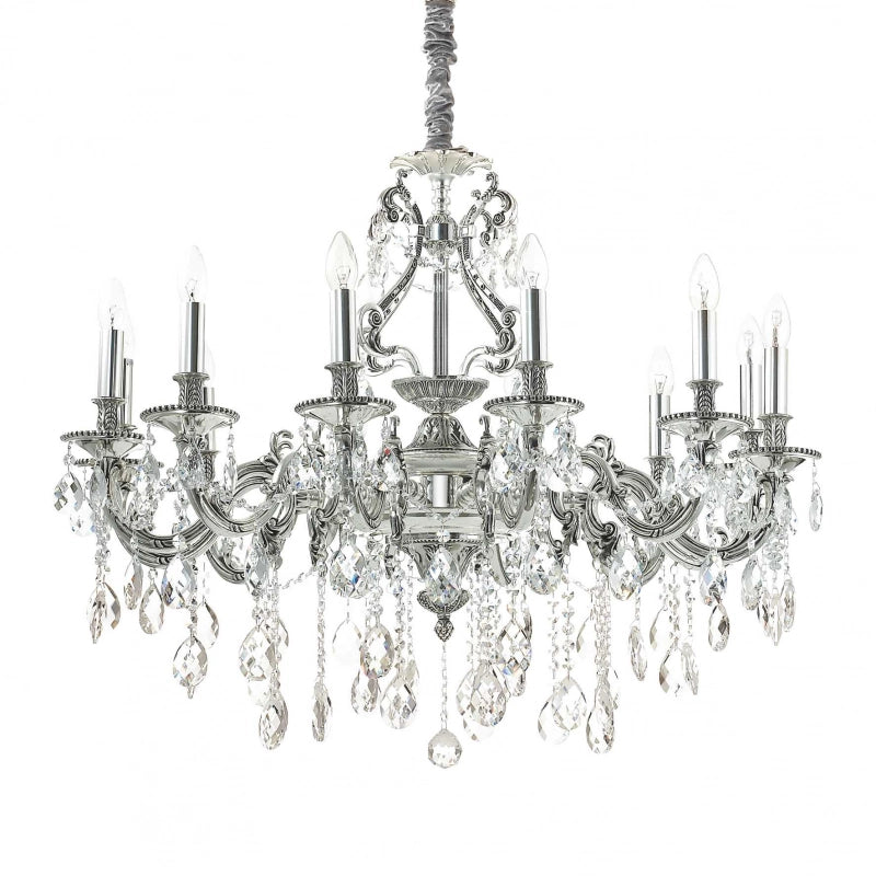 Lampada A Sospensione Gioconda Sp12 Argento Ideal-Lux