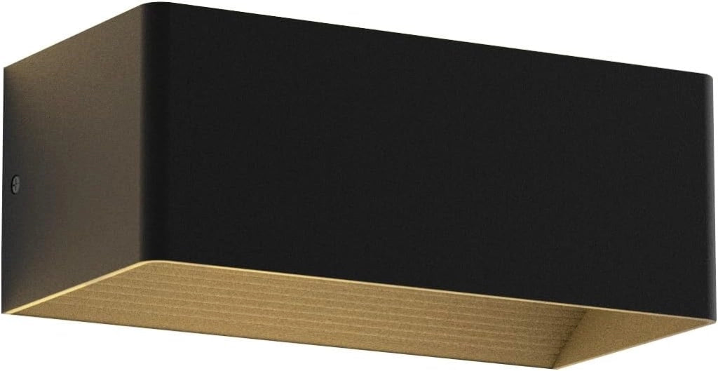 ZMH Applique a LED moderna con luce su e giù lampada da parete nera IP20