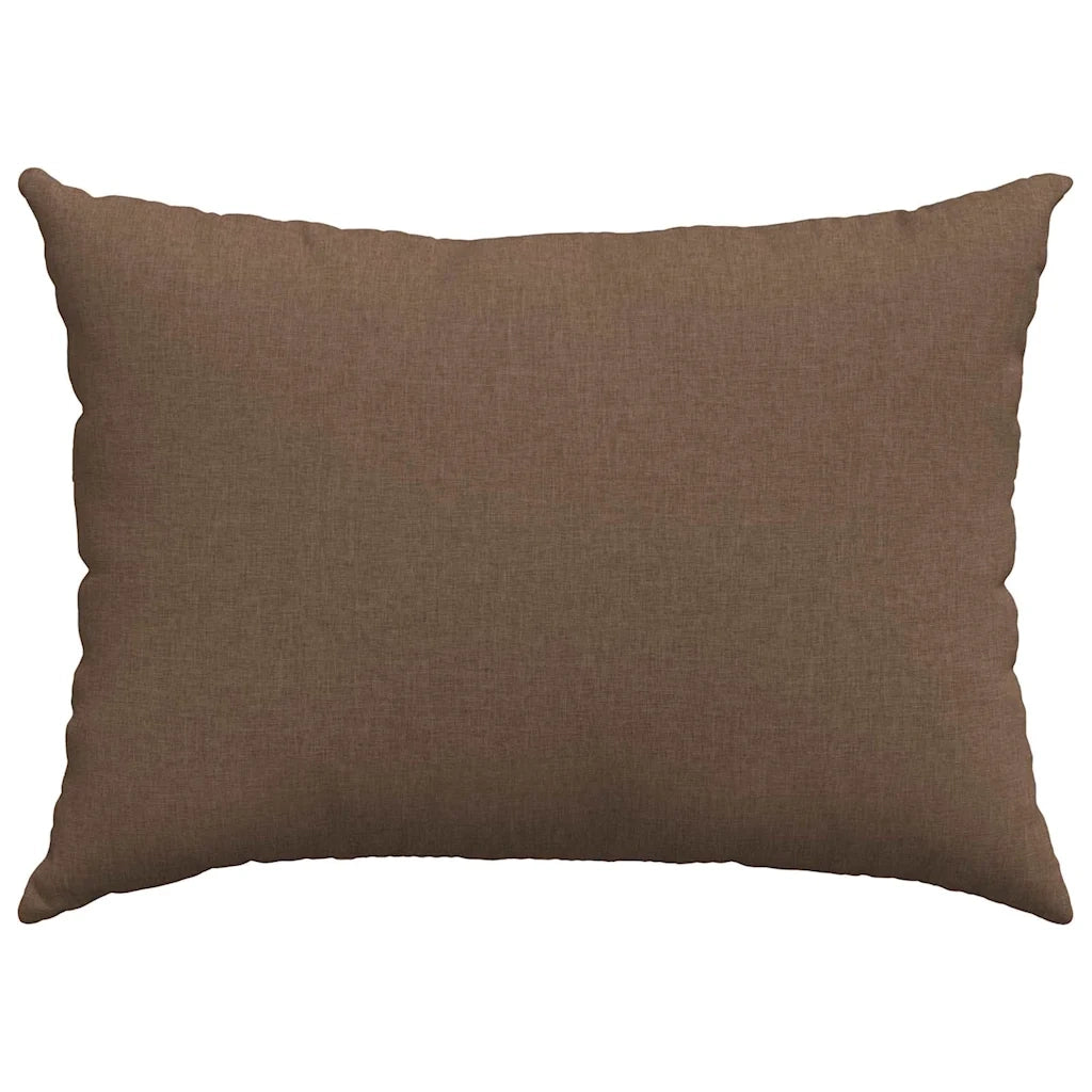 Cuscini da Divano 2 pz-Set di 2 Cuscini per Sofa Marrone 70 x 50 cm Tessuto