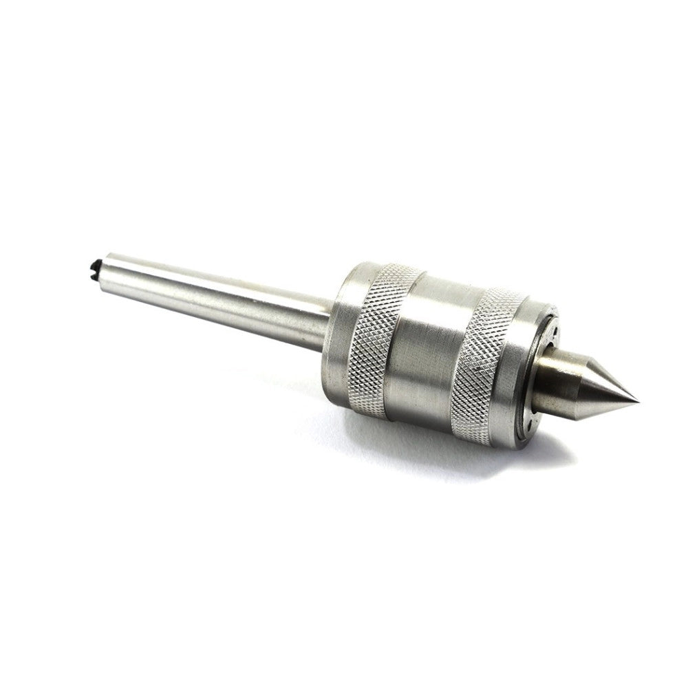 Trade Shop - Contropunta Punta Rotante Per Tornio Professionale Cono Morse Con Attacco Mt4 -