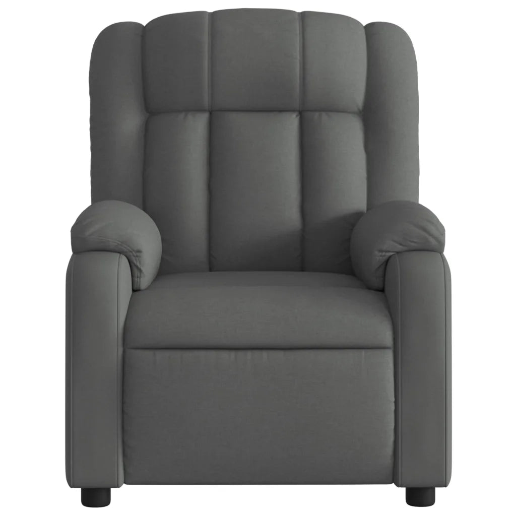 Poltrona reclinabile in tessuto grigio scuro 3205773