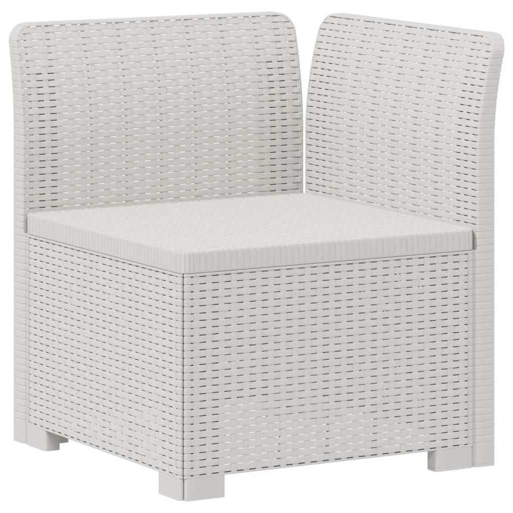 Divano da esterno-Divano da Giardino a 1 Posto con Cuscini Aspetto Rattan PP 227322