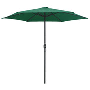 Ombrellone da Giardino-Ombrello da Balcone con Palo in Alluminio 270x246 cm Verde