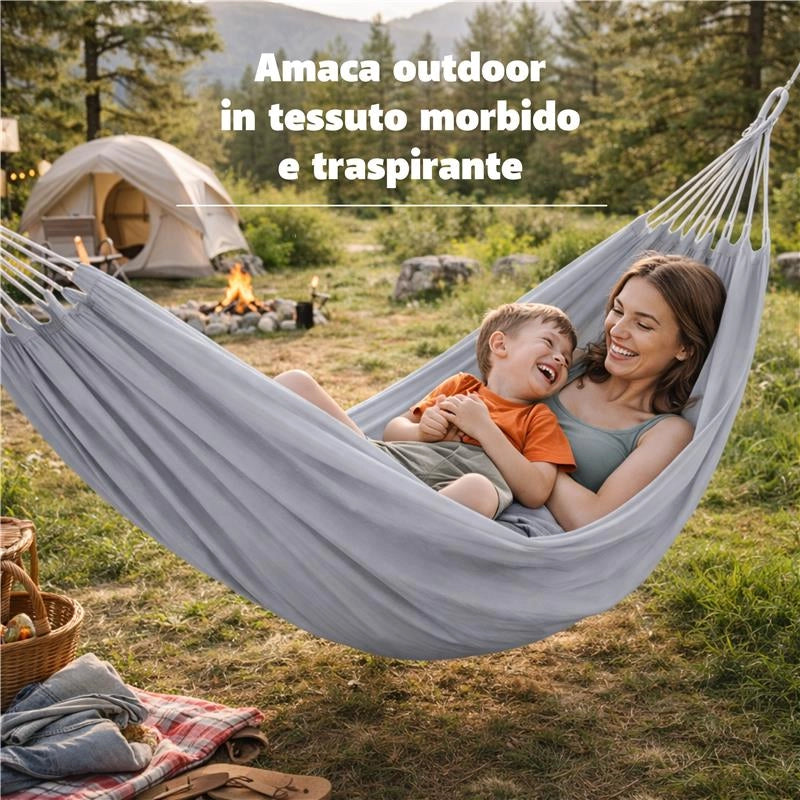 AMACA IN COTONE FLEXY PORTATA 120 KG  DIMENSIONI 200 X 100 CM