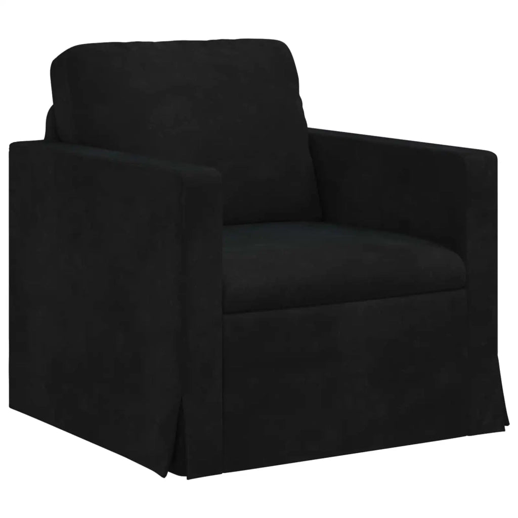 Set di divani 2 pcs Nero 198 x 78 x 80 cm Velluto 3407601