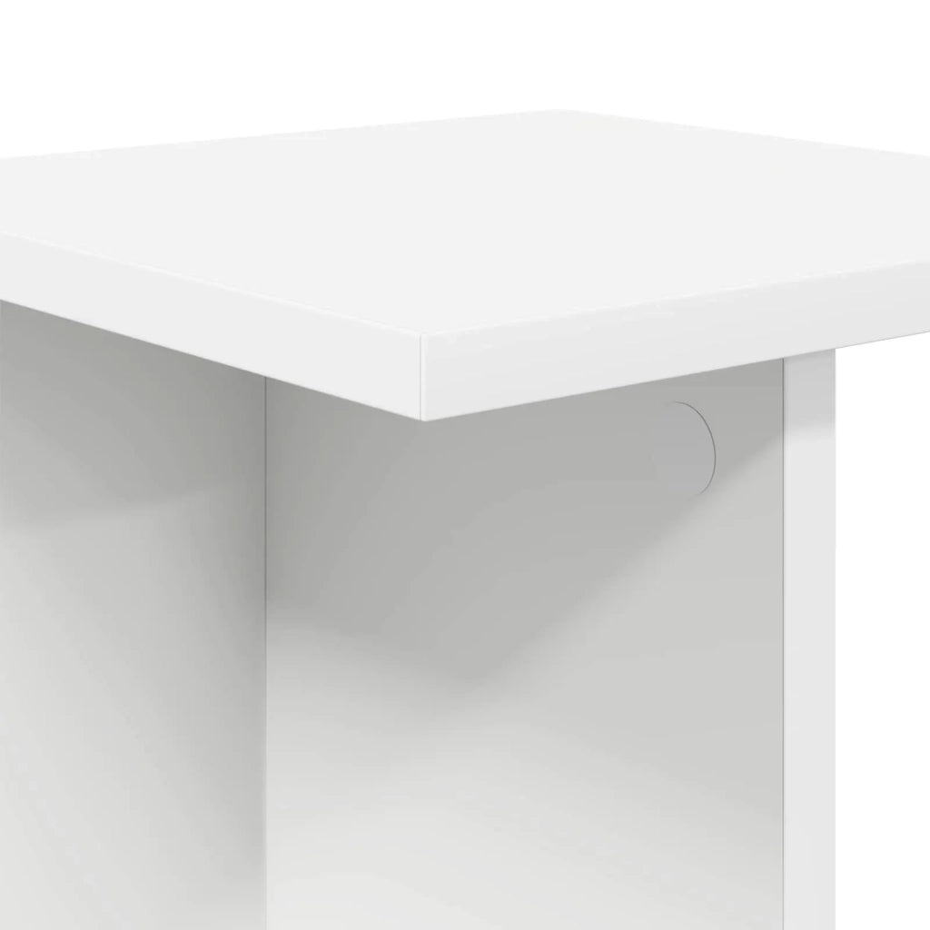 Supporto per piante 2 pz Bianco 25 x 25,5 x 80,5 cm 899643