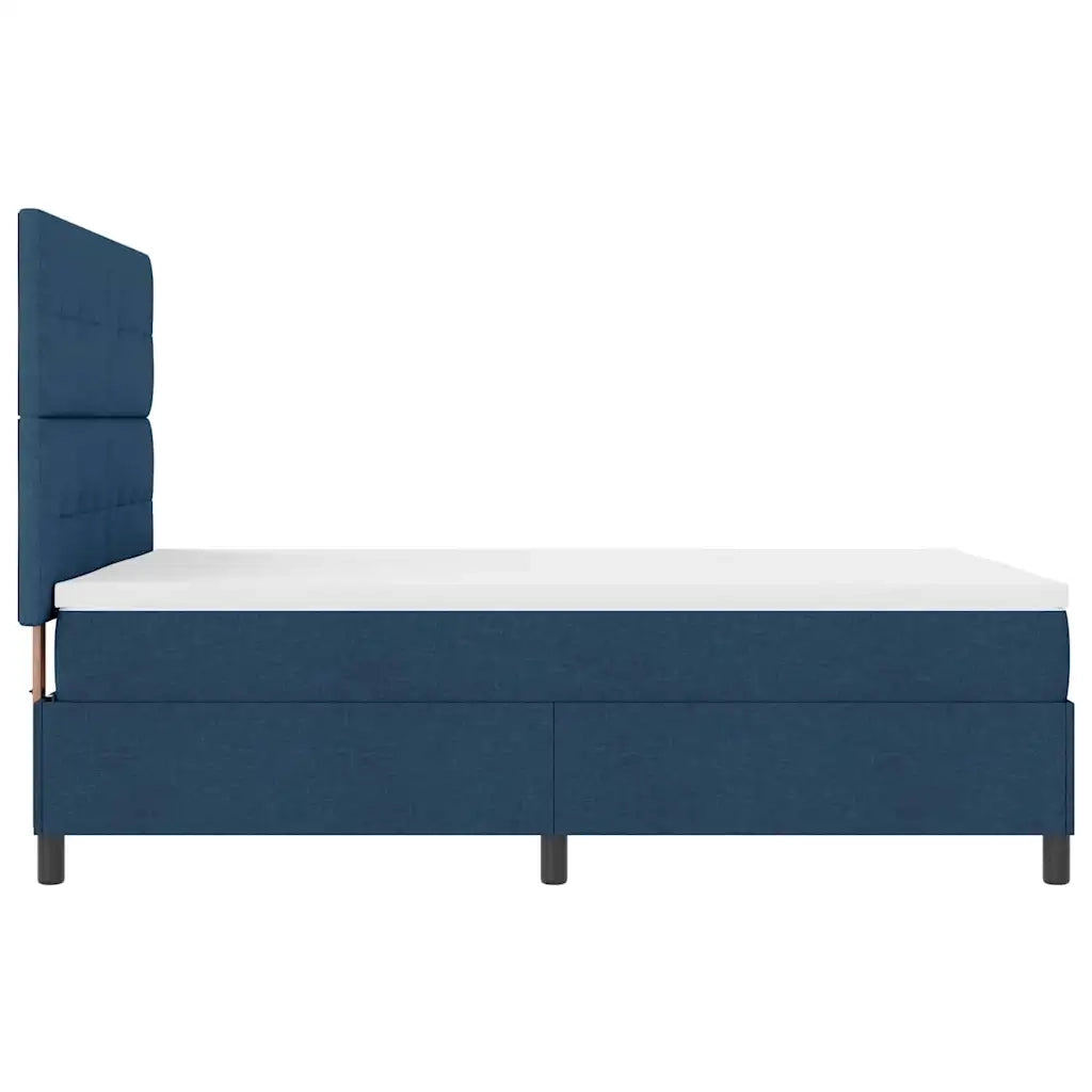 Letto a molle con materasso con led Blu 140 x 190 cm Tessuto 3342871