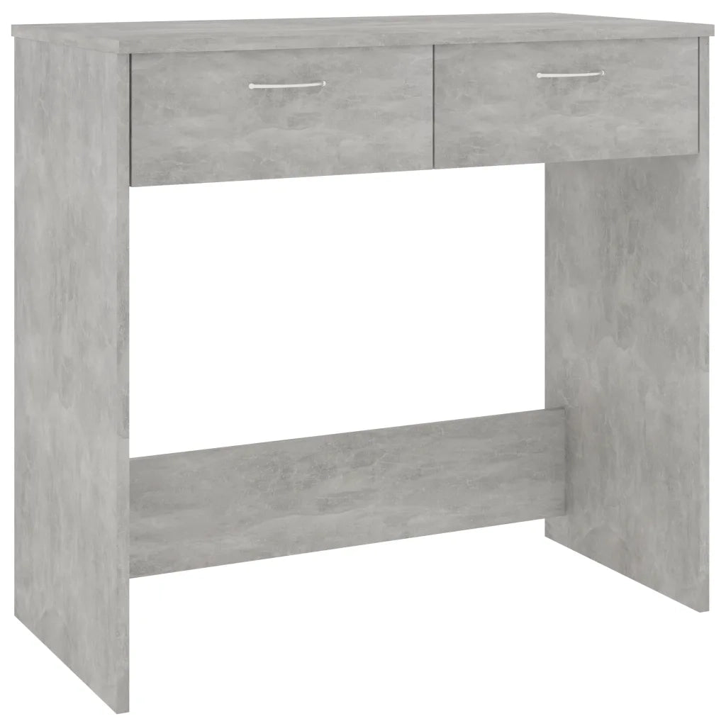 Scrivania Grigio Cemento 80x40x75 cm in Legno Multistrato 801359