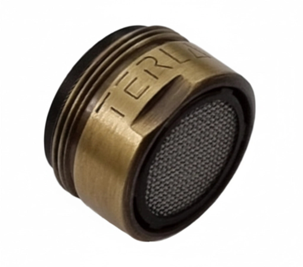 AERATORE IN OTTONE CON FILTRO MASCHIO 24X1- M 24x1 - Bronzato- senza- pezzi 1