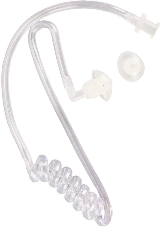 Accessori per Orecchini Ergonomici - Buisa Acustica Vetrata - Comoda - Nero - Orecchini - Adatto per Hytera e Arcshell