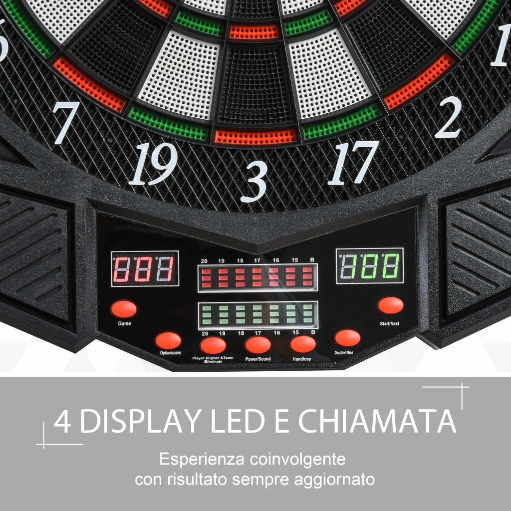 Bersaglio Elettronico Digitale ¨C Minimal ¨C 12 Freccette, 8 Giocatori, 27 Giochi