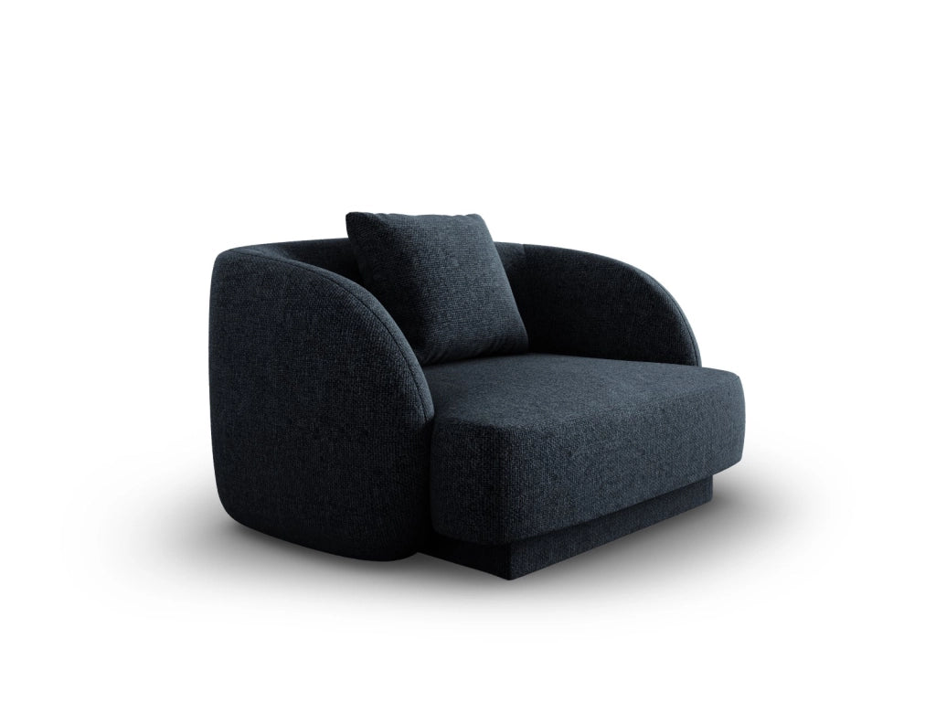 Cosmopolitan Design - Poltrona "Tulum" in ciniglia blu reale 